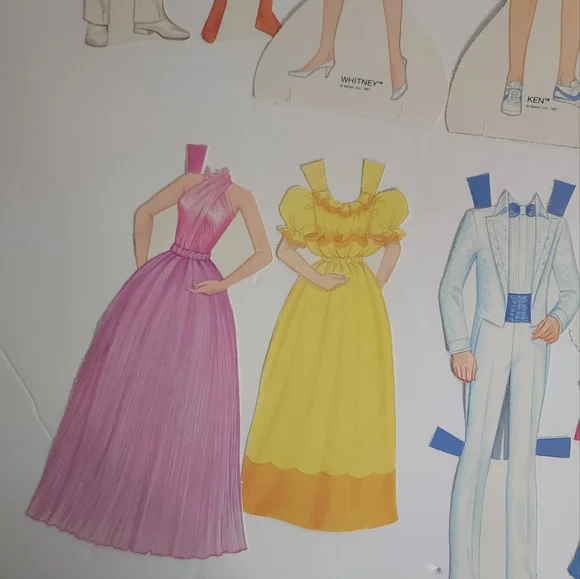 Vintage 1987 Jewel Secrets Barbie Paper Doll Mattel - Picture 8 of 10